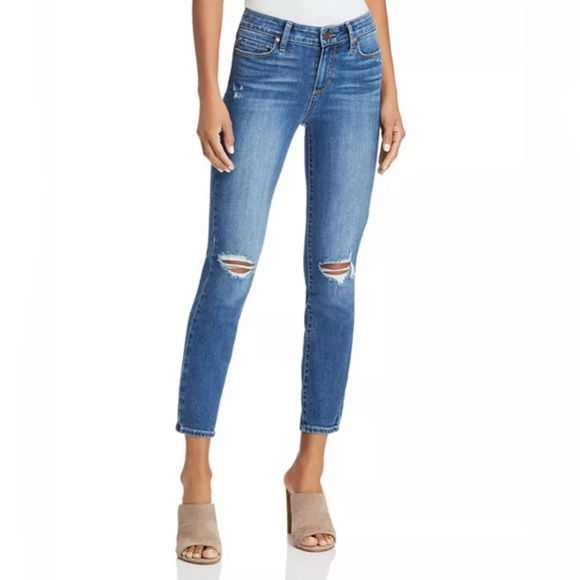 PAIGE Denim - PAIGE Verdugo Skinny Crop Distressed Jeans - Size 29